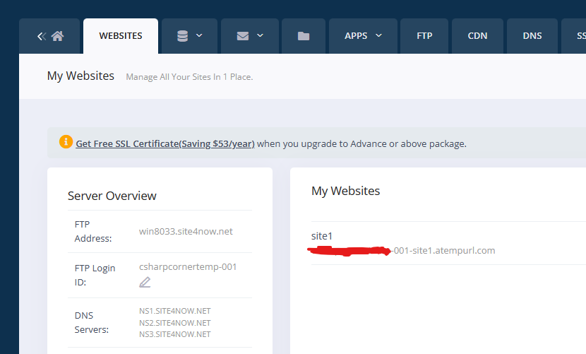 Learn hot to publish your website free for 60 days